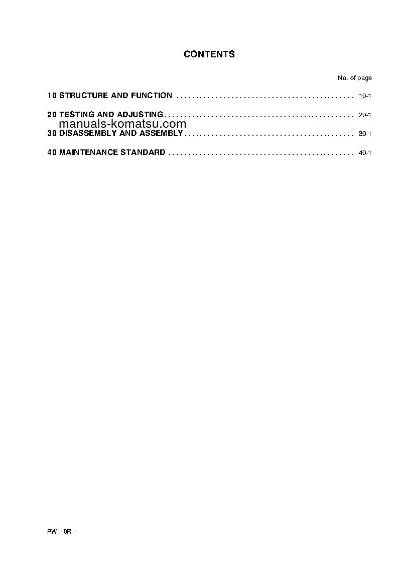 Protected: PW110R-1(ITA) S/N 2260000001-2260000281 Shop (repair) manual (English)