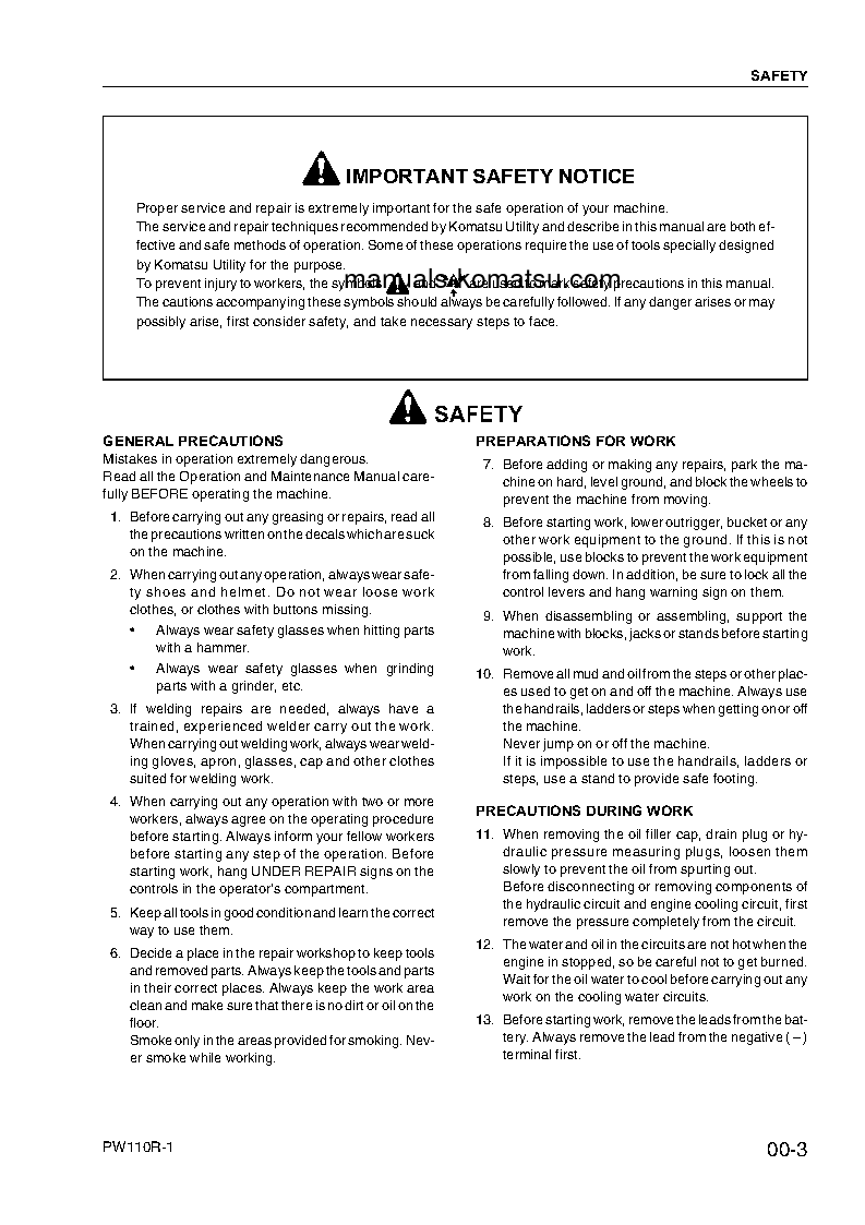 Protected: PW110R-1(ITA) S/N 2260010001-UP Shop (repair) manual (English)