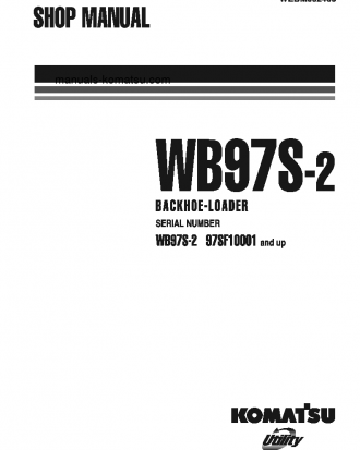WB97S-2(ITA) S/N 97SF10001-97SF10280 Shop (repair) manual (English)