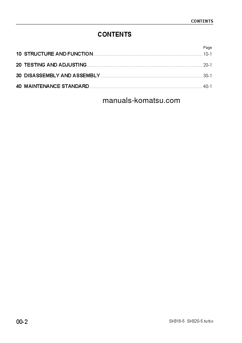 Protected: SK820-5(ITA)-TURBO S/N 37BTF50112-UP Shop (repair) manual (English)