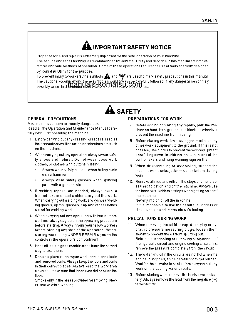 Protected: SK714-5(ITA)-/ S/N 37AF01876-UP Shop (repair) manual (English)