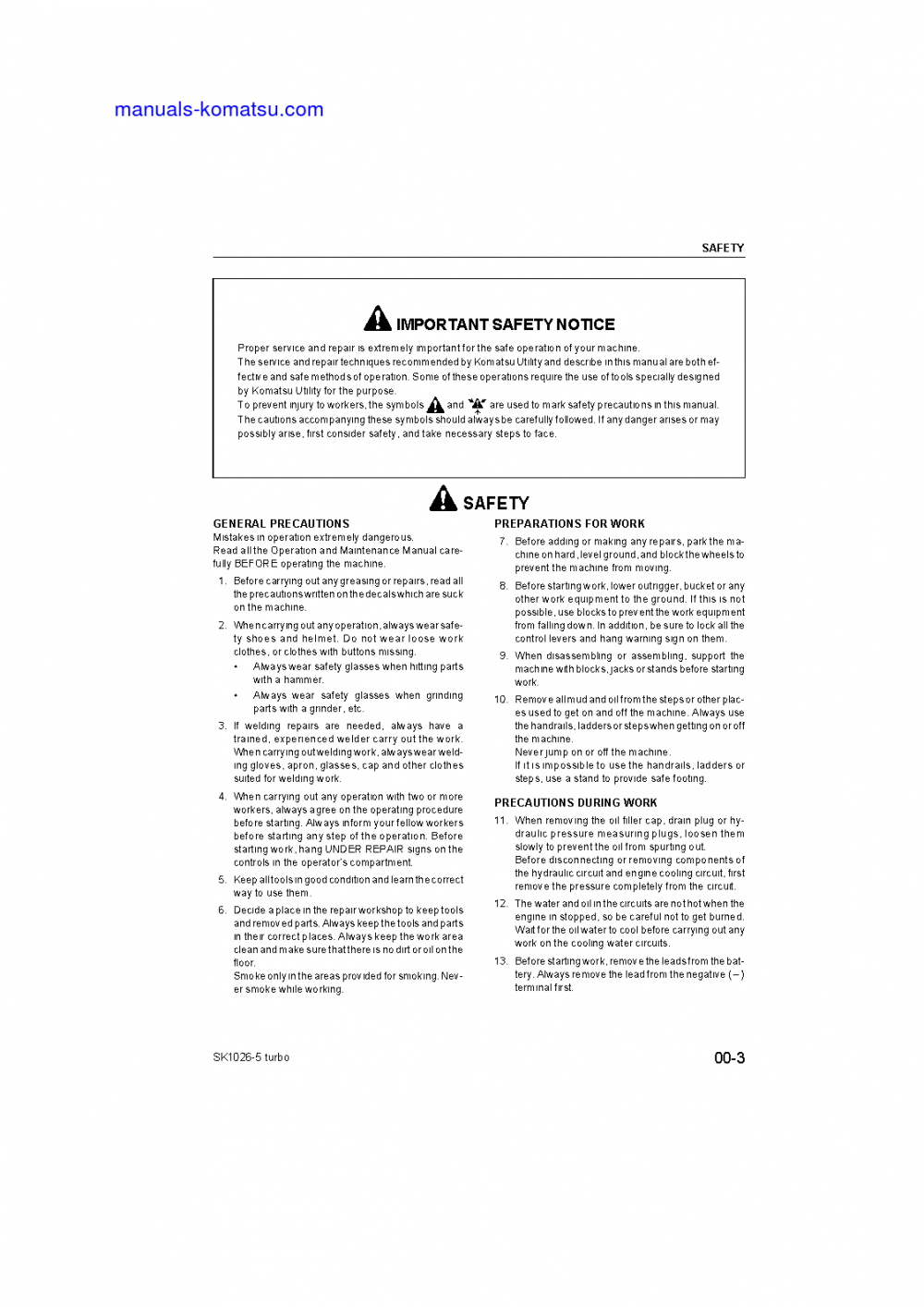 Protected: SK1026-5(ITA) S/N 37CTF50001-UP Shop (repair) manual (English)