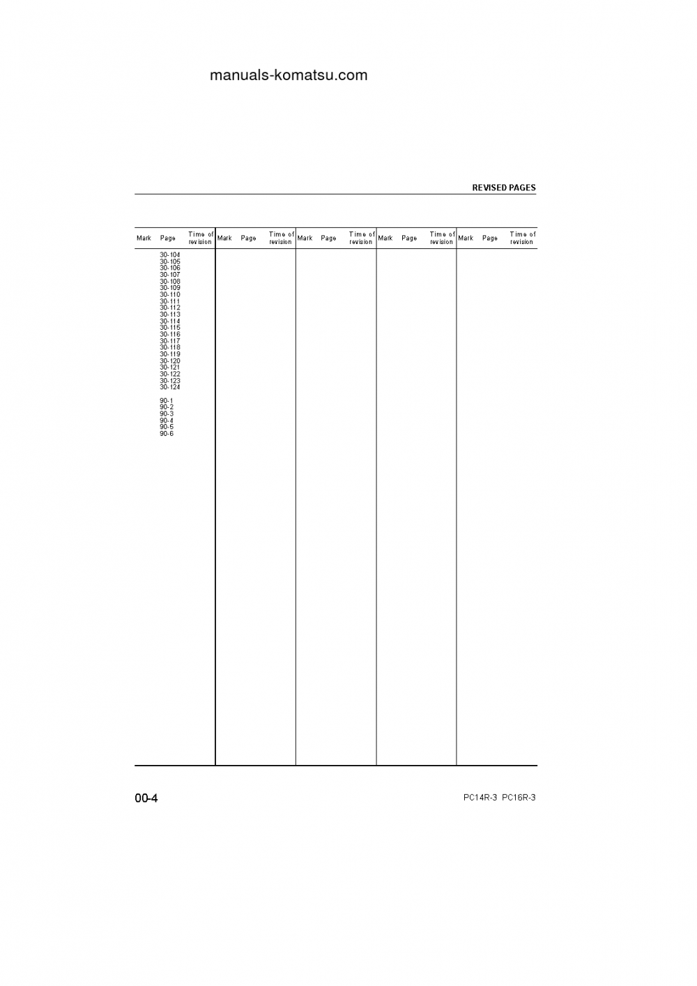 Protected: PC16R-3(ITA) S/N F60003-UP Shop (repair) manual (English)