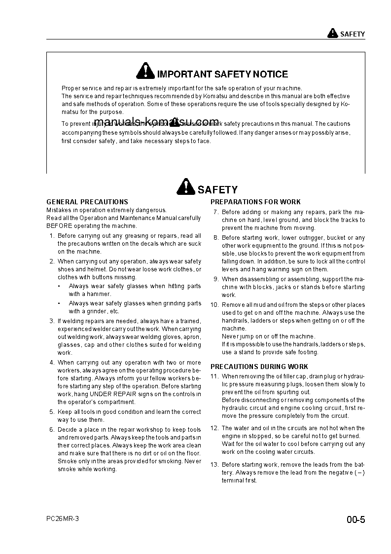 Protected: PC26MR-3(ITA) S/N F00003-UP Shop (repair) manual (English)