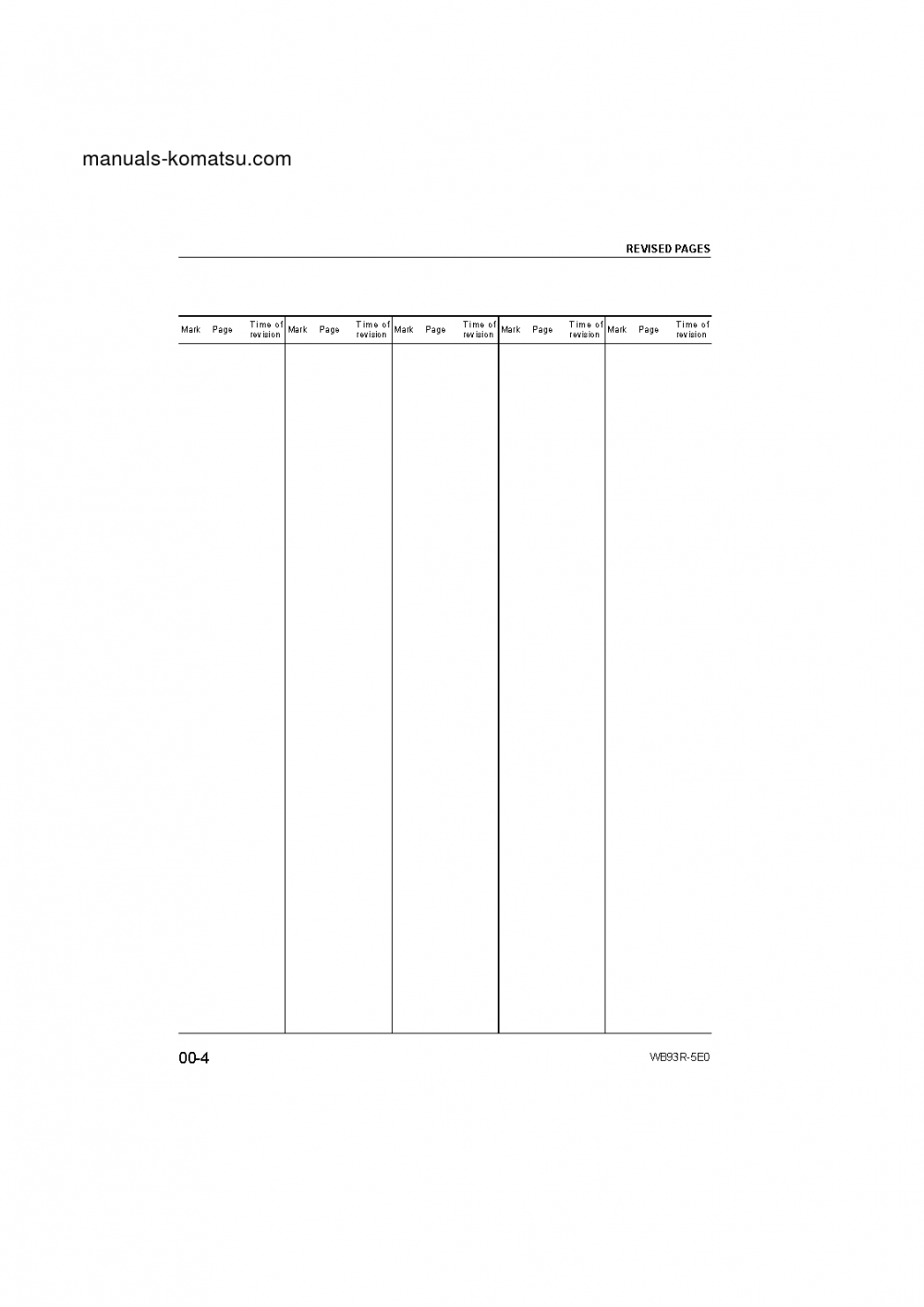 Protected: WB93R-5(ITA)-TIER 3 S/N F60003-UP Shop (repair) manual (English)
