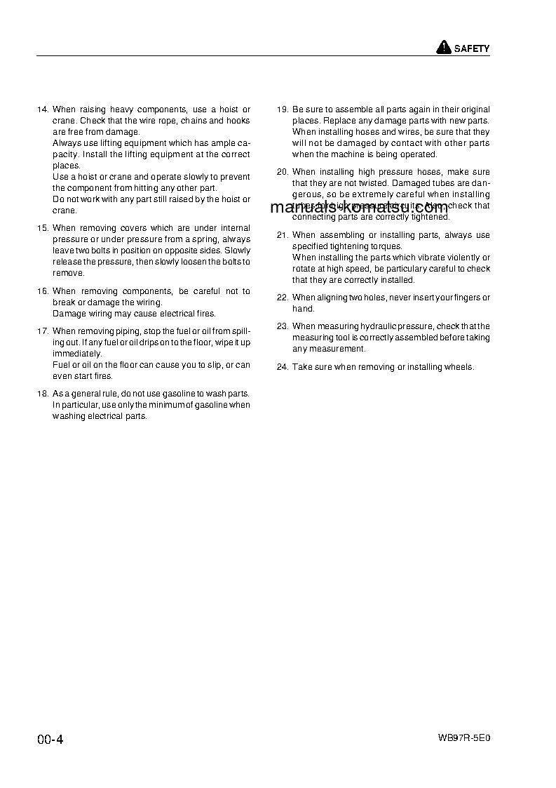 Protected: WB97R-5(ITA)-TIER 3 S/N F80211-UP Shop (repair) manual (English)