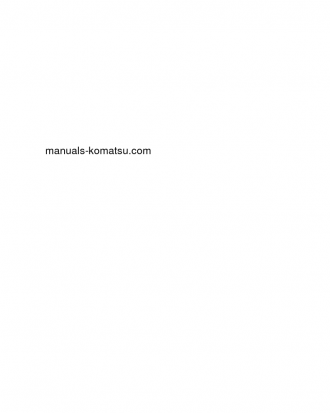 WB97S-5(ITA)-TIER 3 S/N F30451-UP Shop (repair) manual (English)