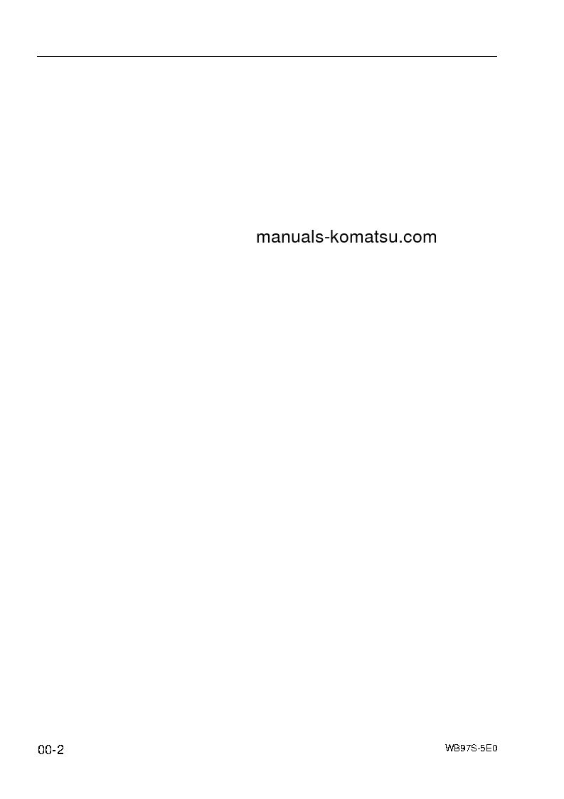 Protected: WB97S-5(ITA)-TIER 3 S/N F30451-UP Shop (repair) manual (English)