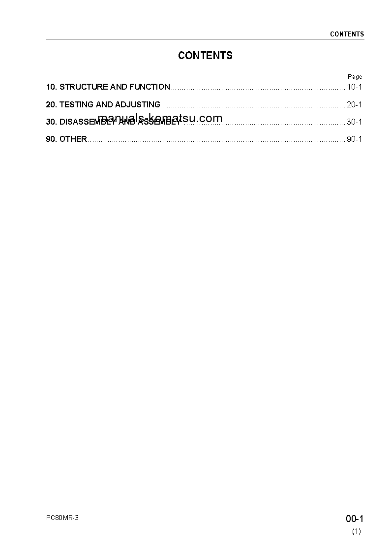 Protected: PC80MR-3(ITA) S/N F00003-UP Shop (repair) manual (English)
