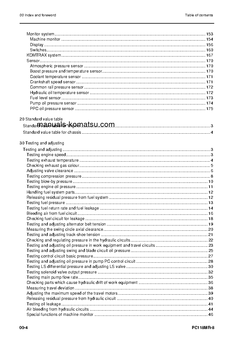 Protected: PC118MR-8(ITA) S/N F00003-UP Shop (repair) manual (English)