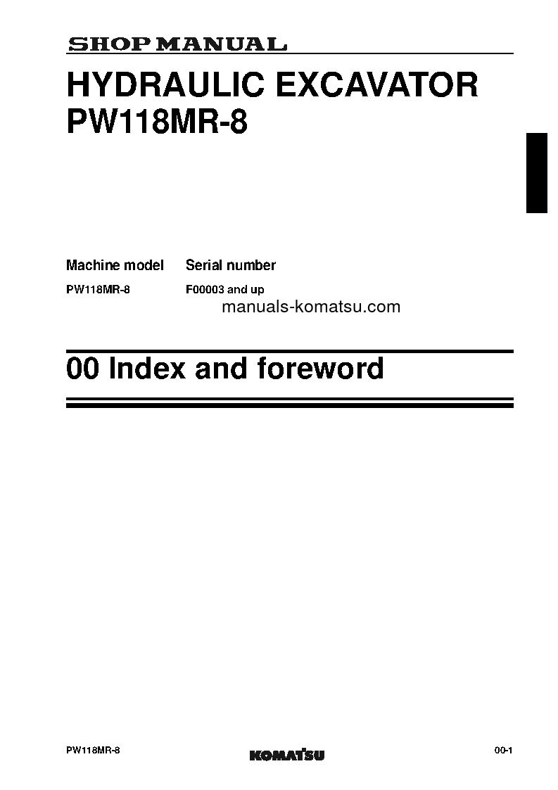 Protected: PW118MR-8(ITA) S/N F00003-UP Shop (repair) manual (English)