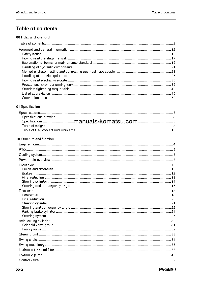 Protected: PW98MR-8(ITA) S/N F80003-UP Shop (repair) manual (English)