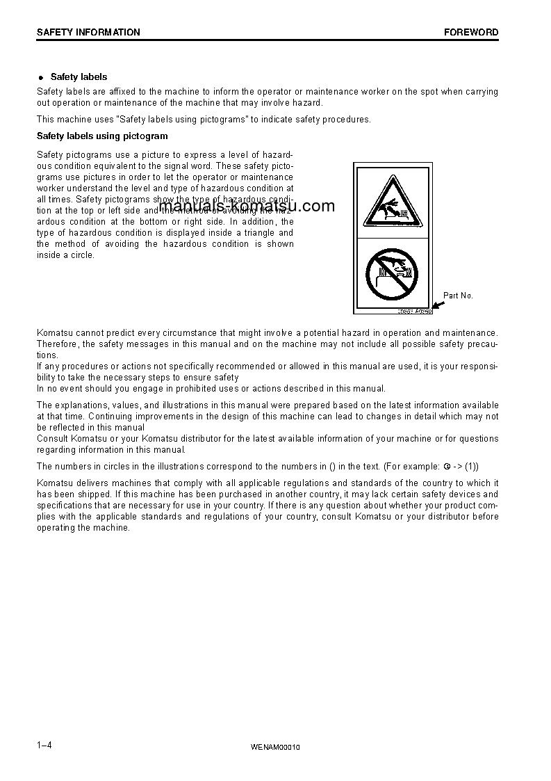 Protected: PC138US-10(ITA) S/N F40003-UP Operation manual (English)
