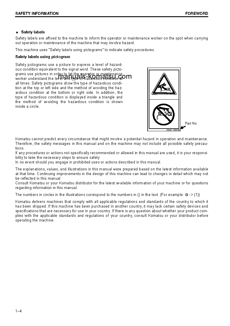 Protected: PC138US-10(ITA) S/N 40001-UP Operation manual (English)
