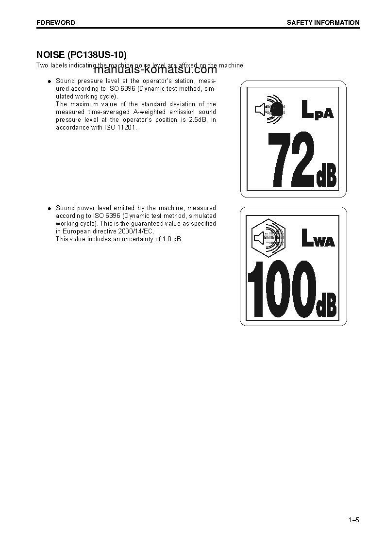 Protected: PC138US-10(ITA) S/N 40001-UP Operation manual (English)