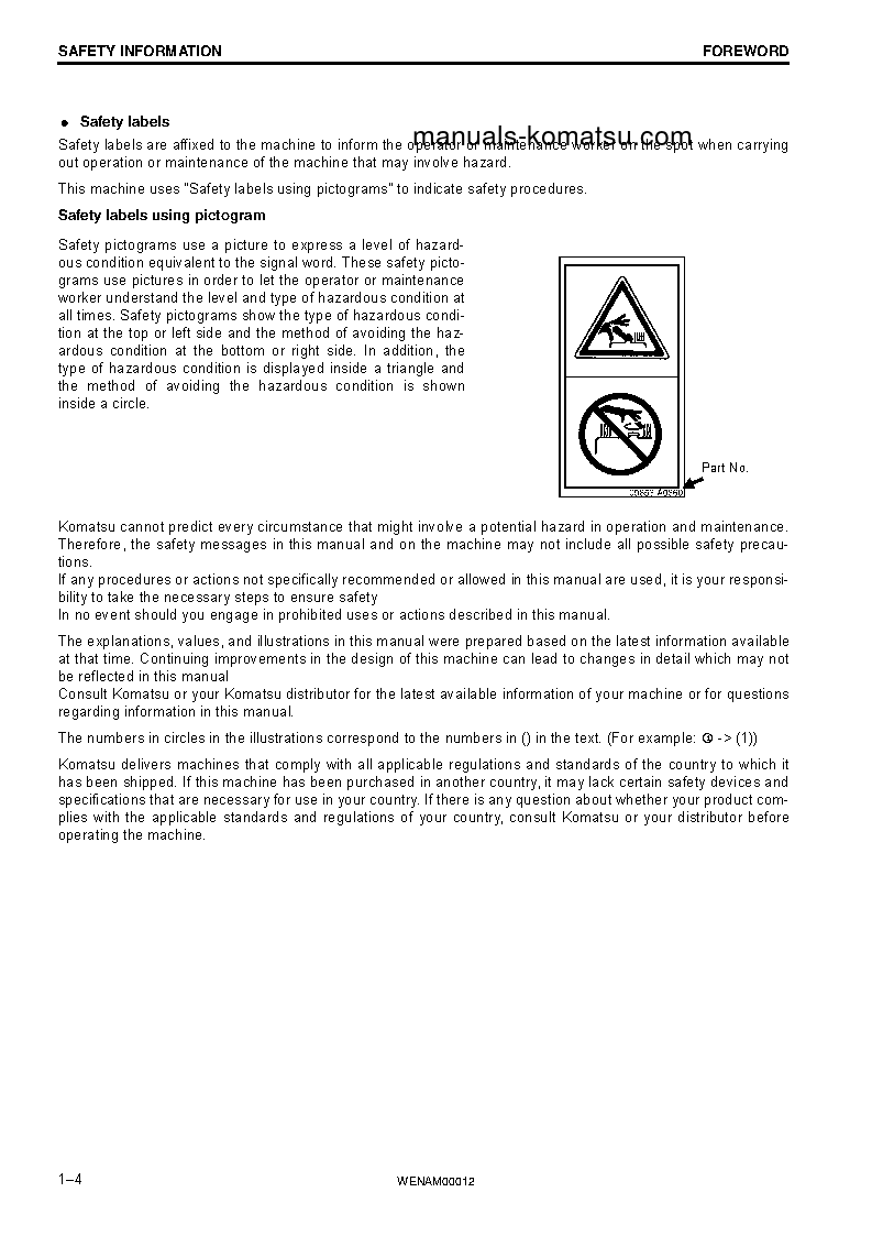 Protected: PC138US-10(ITA) S/N F40154-UP Operation manual (English)