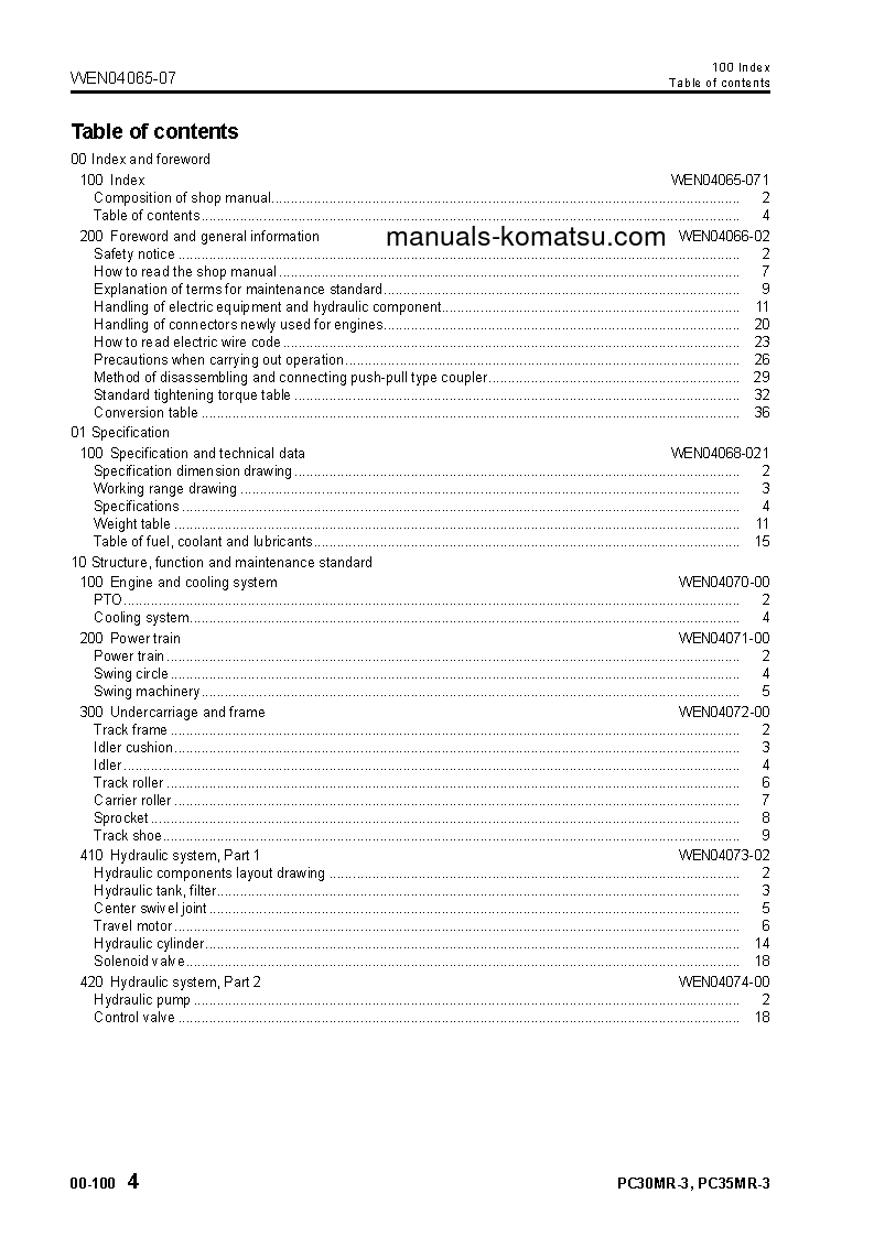 Protected: PC35MR-3(ITA) S/N F30001-UP Shop (repair) manual (English)