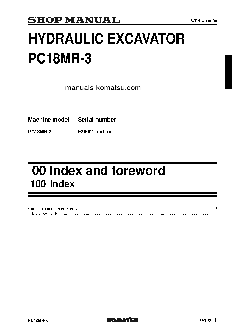 Protected: PC18MR-3(ITA) S/N F30001-UP Shop (repair) manual (English)