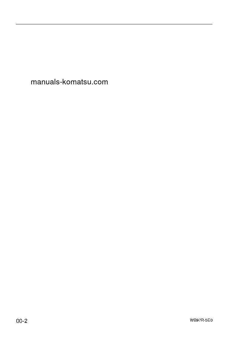 Protected: WB97R-5(ITA)-TIER 3 S/N F90001-UP Shop (repair) manual (English)