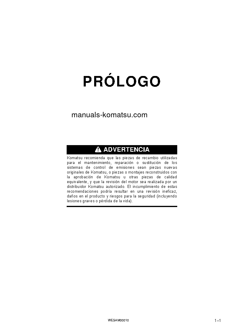 Protected: PC138US-10(ITA) S/N F40003-UP Operation manual (Spanish)