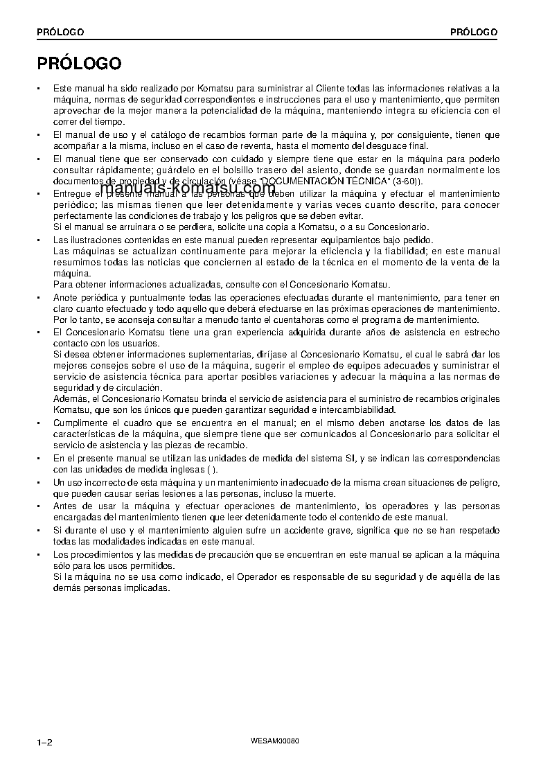 Protected: WB97R-5(ITA)-TIER 3 S/N F90001-UP Operation manual (Spanish)