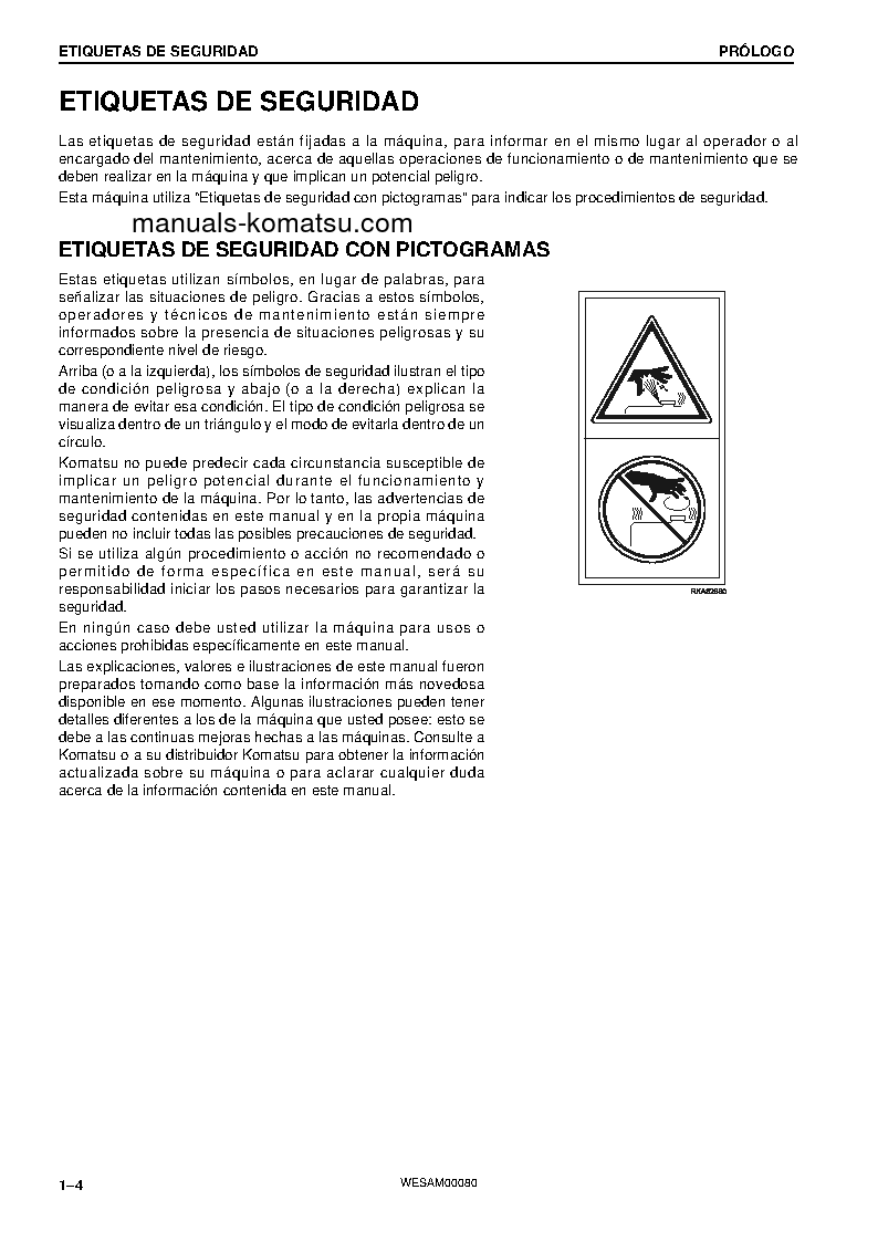 Protected: WB97R-5(ITA)-TIER 3 S/N F90001-UP Operation manual (Spanish)