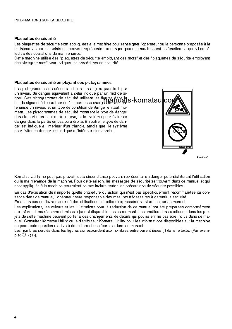 Protected: PC78US-6(ITA) S/N 4562-UP Operation manual (French)