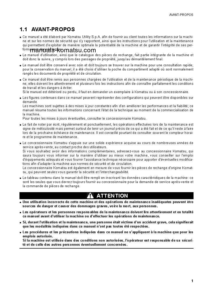 Protected: SK1020-5(ITA)-TURBO S/N 37CTF00147-37CTF00363 Operation manual (French)