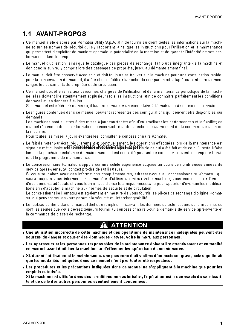 Protected: SK1020-5(ITA)-TURBO S/N 37CTF00655-UP Operation manual (French)