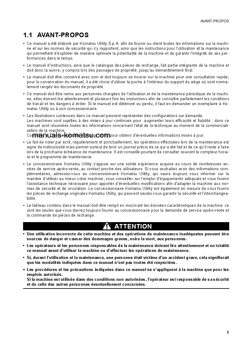 Protected: PC30MR-2(JPN) S/N 20001-UP Operation manual (French)