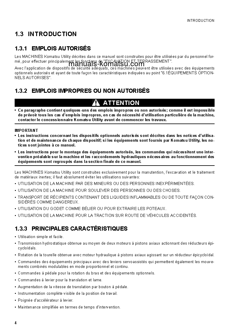 Protected: PC30MR-2(JPN) S/N 20001-UP Operation manual (French)