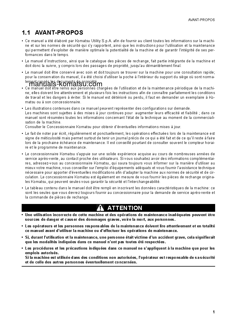 Protected: PC18MR-2(JPN) S/N 15001-UP Operation manual (French)