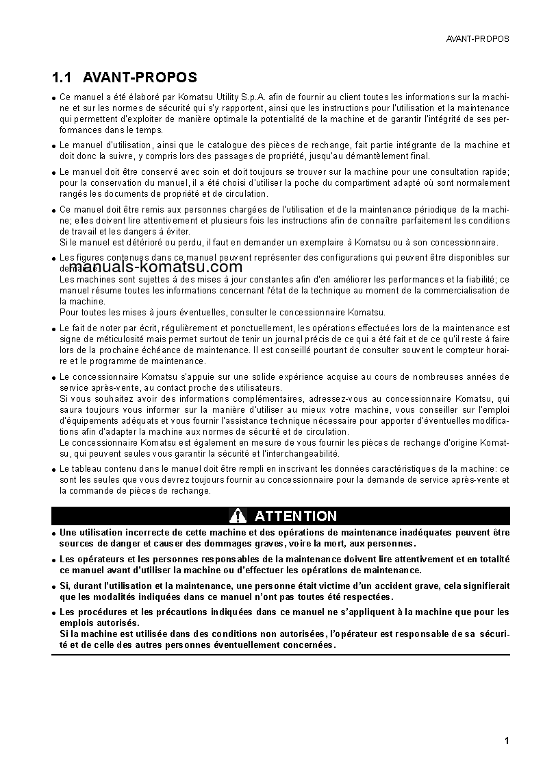 Protected: CK35-1(ITA) S/N F00003-F00054 Operation manual (French)