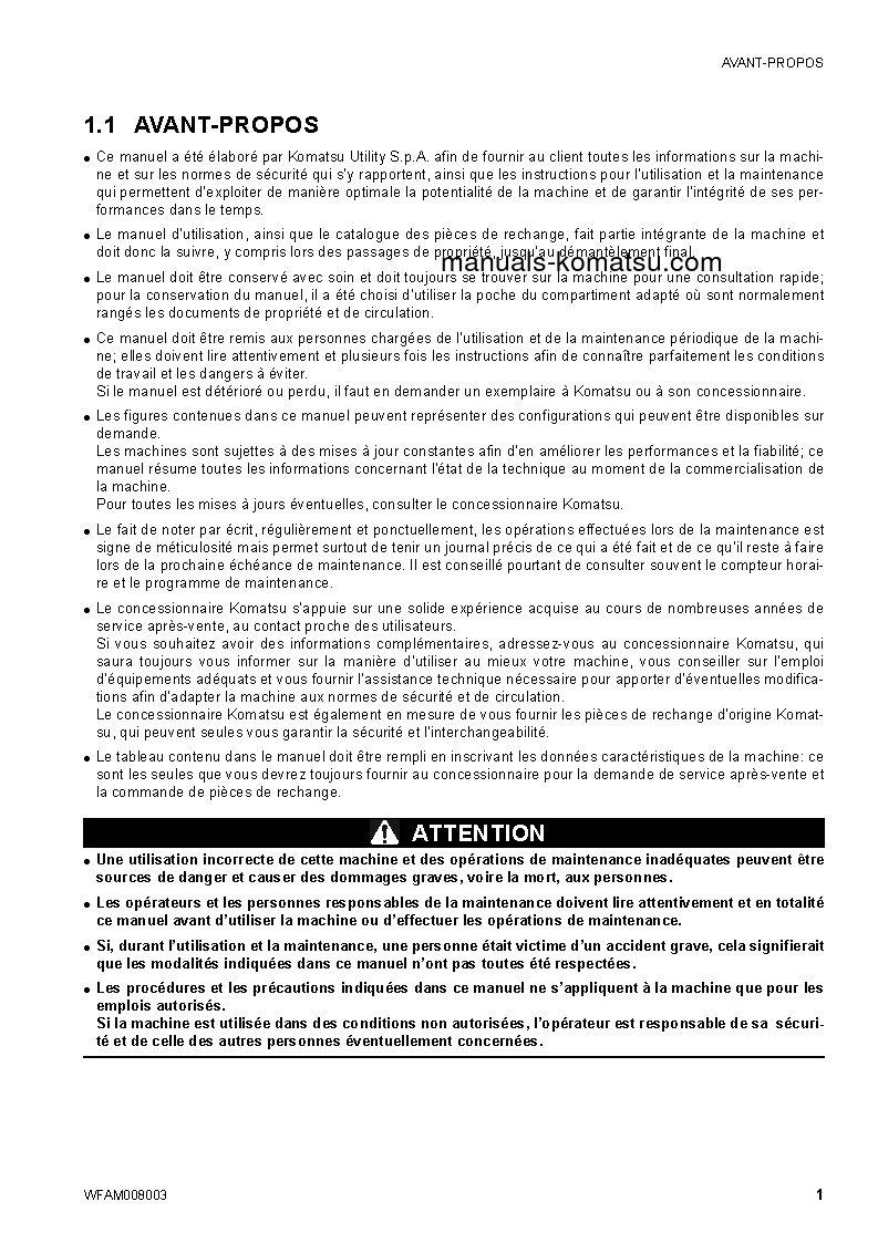 Protected: CK35-1(ITA) S/N F00073-UP Operation manual (French)