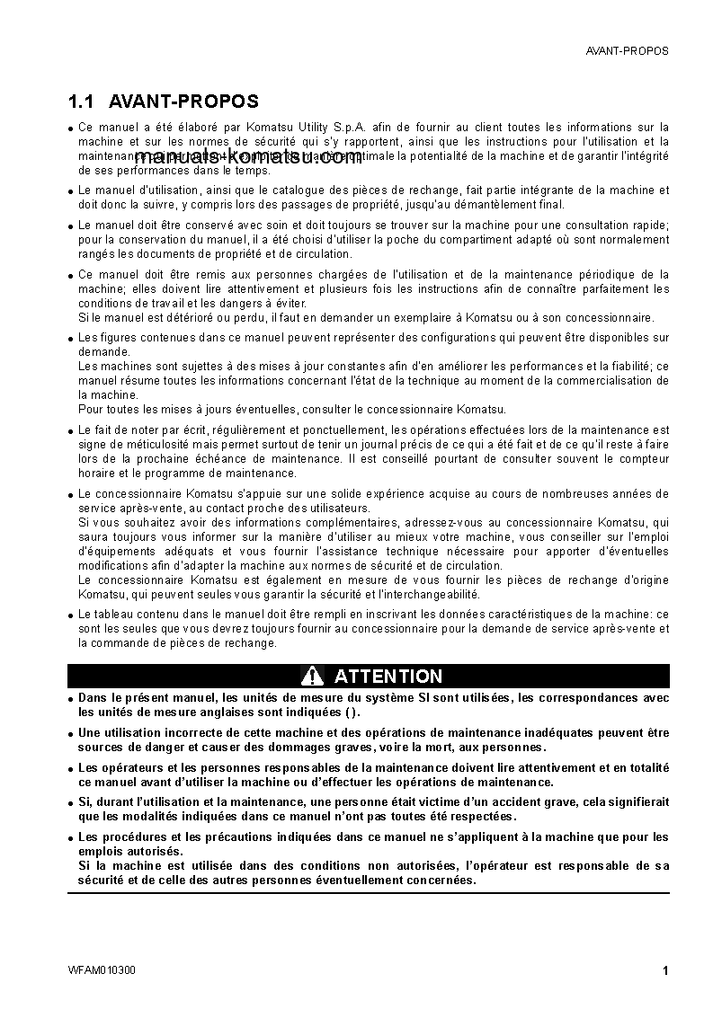Protected: SK714-5(ITA)-/ S/N F04859-UP Operation manual (French)