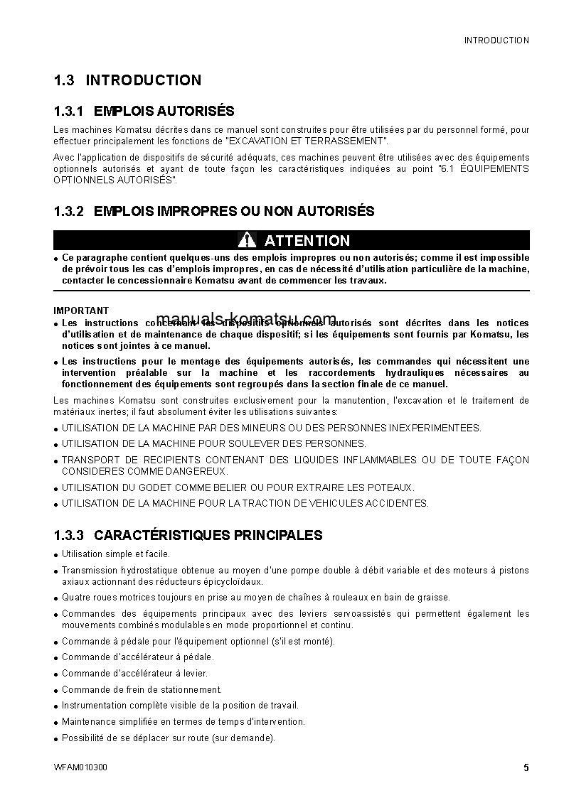 Protected: SK714-5(ITA)-/ S/N F04859-UP Operation manual (French)