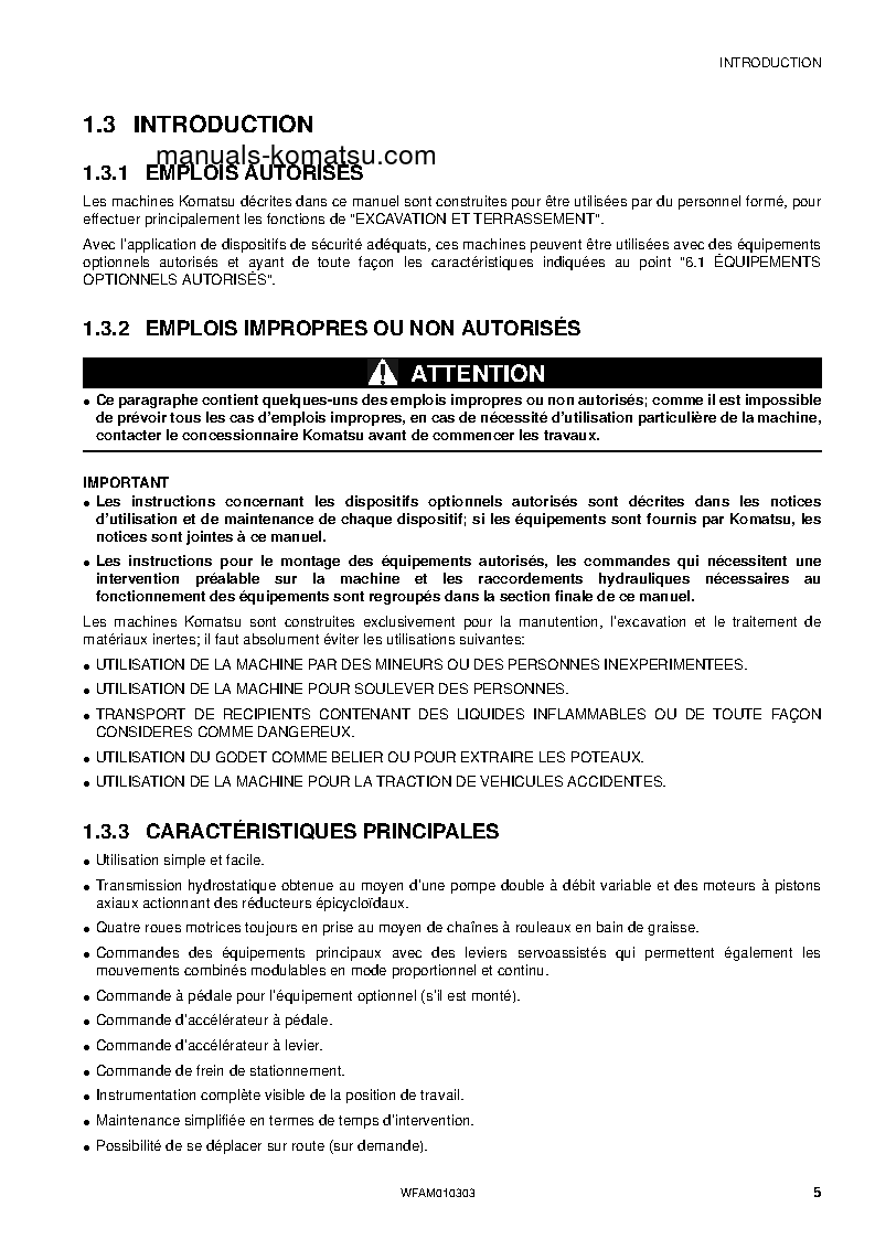 Protected: SK714-5(ITA)-/ S/N F05326-UP Operation manual (French)