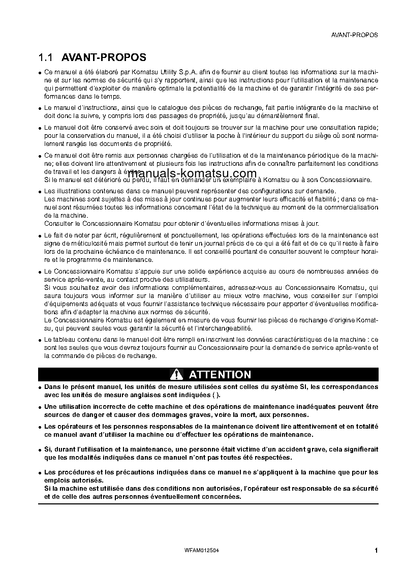 Protected: PC26MR-3(ITA) S/N F31129-UP Operation manual (French)