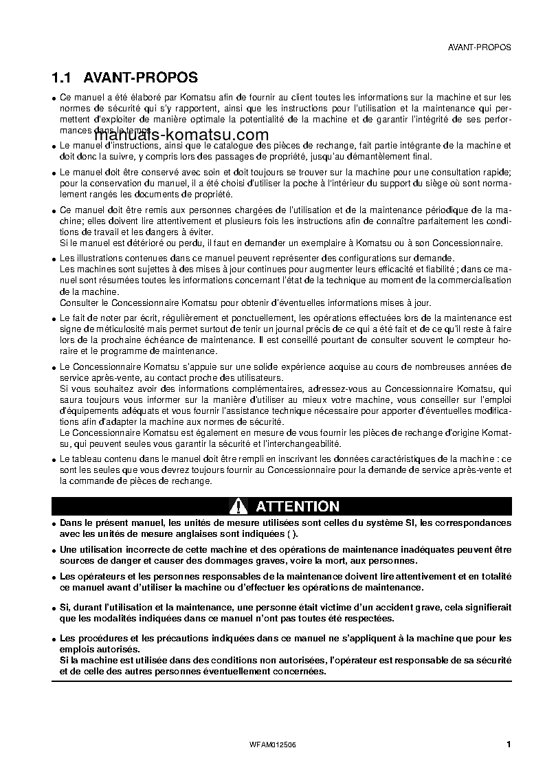 Protected: PC26MR-3(ITA) S/N F31560-UP Operation manual (French)