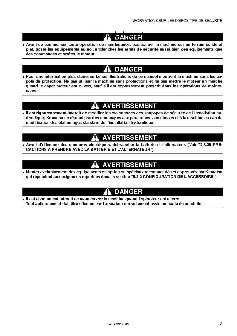 Protected: PC26MR-3(ITA) S/N F31560-UP Operation manual (French)