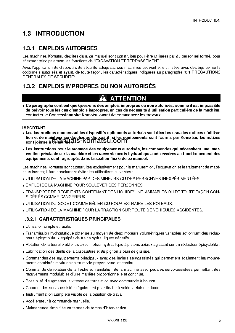 Protected: PC80MR-3(ITA) S/N F00270-UP Operation manual (French)