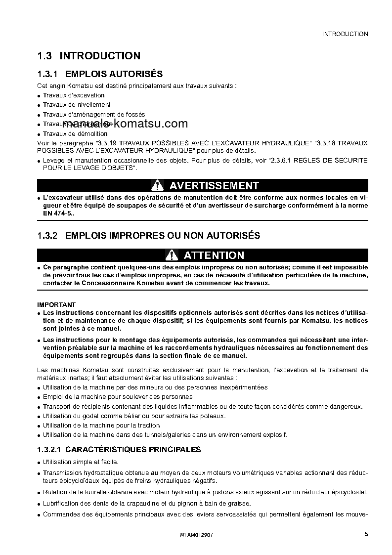 Protected: PC80MR-3(ITA) S/N F00430-UP Operation manual (French)