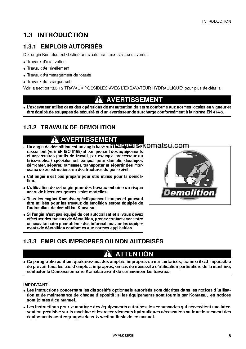 Protected: PC80MR-3(ITA) S/N F00887-UP Operation manual (French)