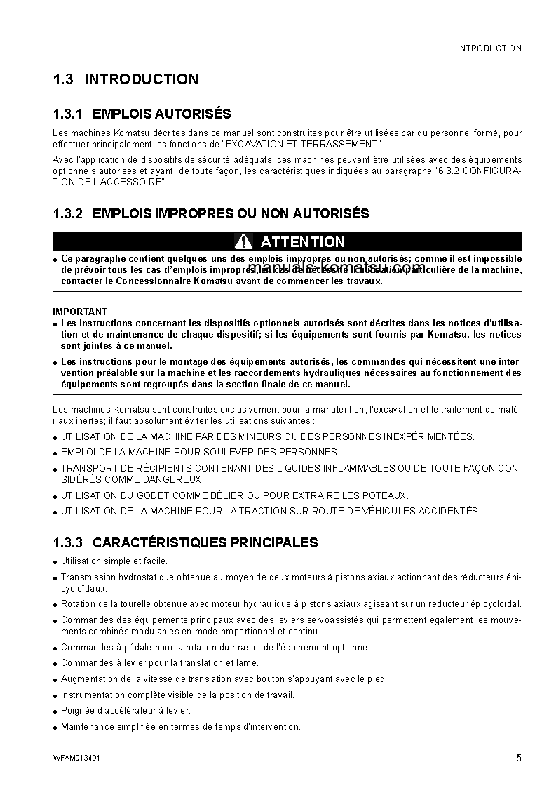 Protected: PC20MR-2(ITA) S/N F00447-UP Operation manual (French)