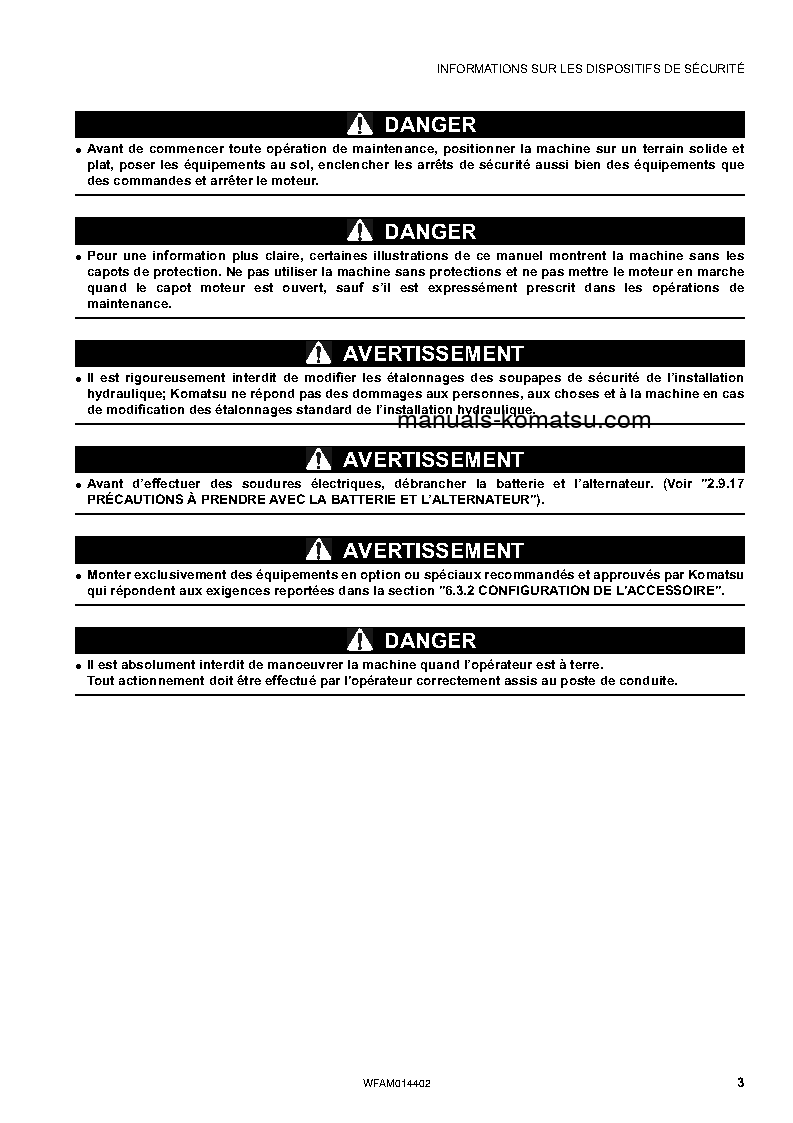 Protected: PC55MR-3(ITA) S/N F30561-UP Operation manual (French)