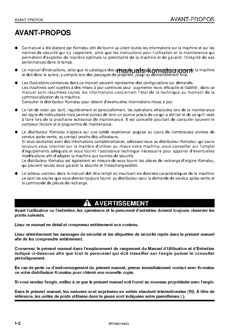 Protected: PW118MR-8(ITA) S/N F00277-UP Operation manual (French)