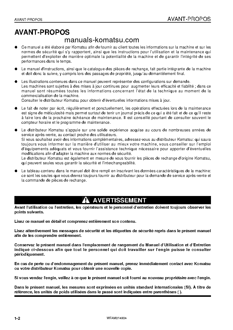 Protected: PW118MR-8(ITA) S/N F00342-UP Operation manual (French)