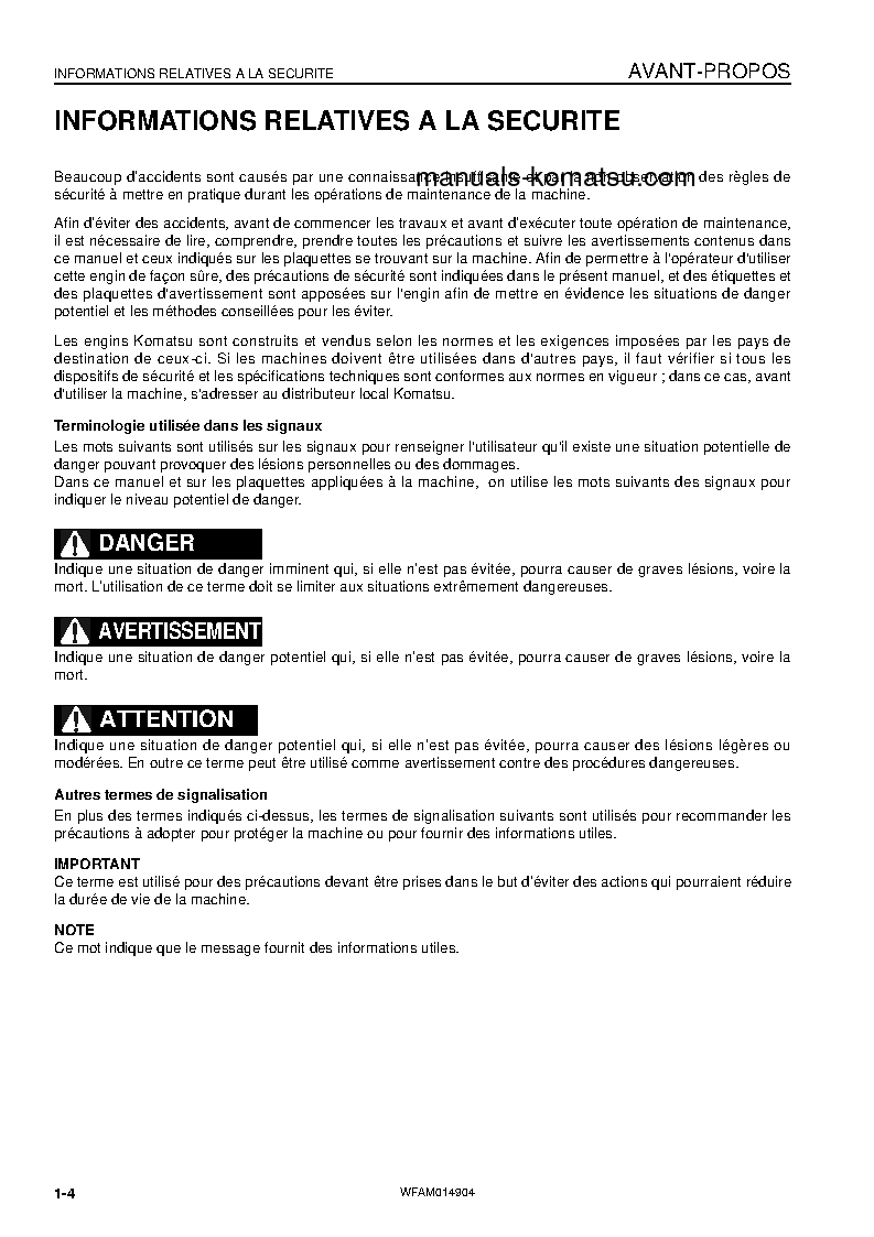 Protected: PW118MR-8(ITA) S/N F00342-UP Operation manual (French)