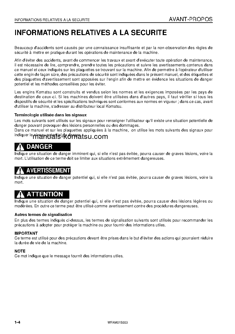 Protected: PW98MR-8(ITA) S/N F80281-UP Operation manual (French)
