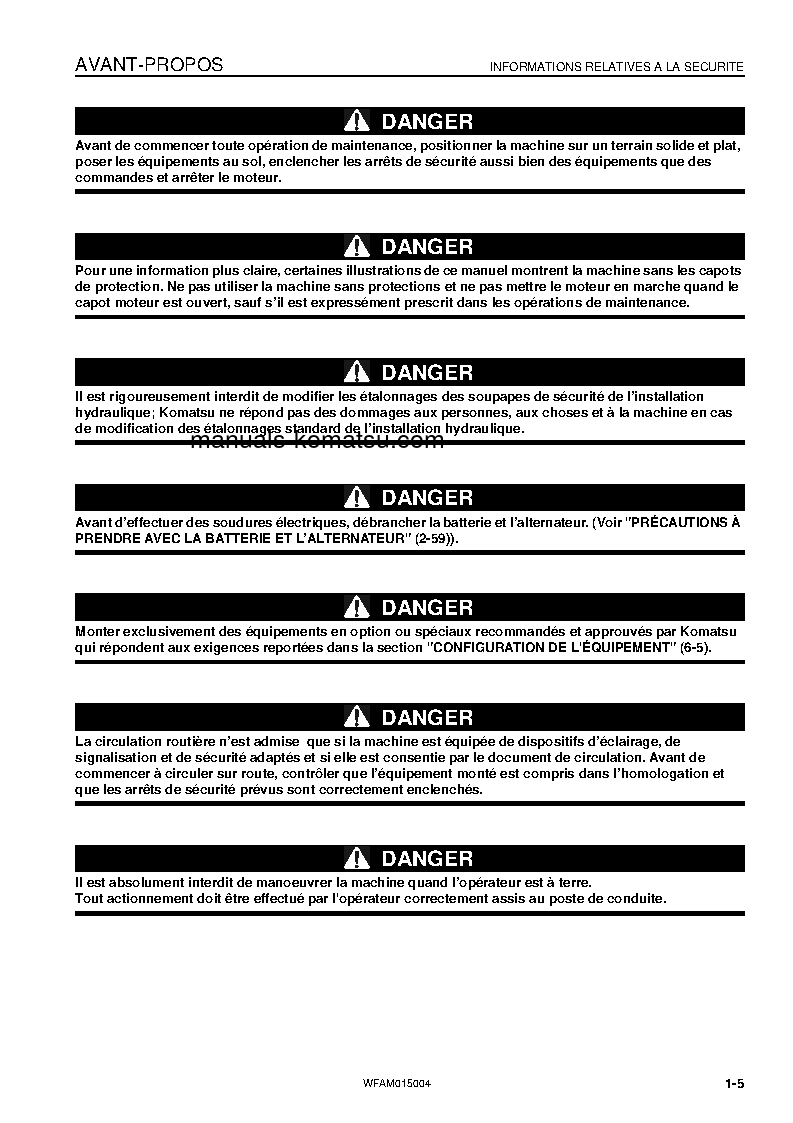 Protected: PW98MR-8(ITA) S/N F80356-UP Operation manual (French)